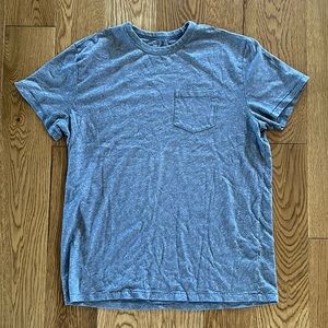 Light Blue/Gray Pocketed Short Sleeve